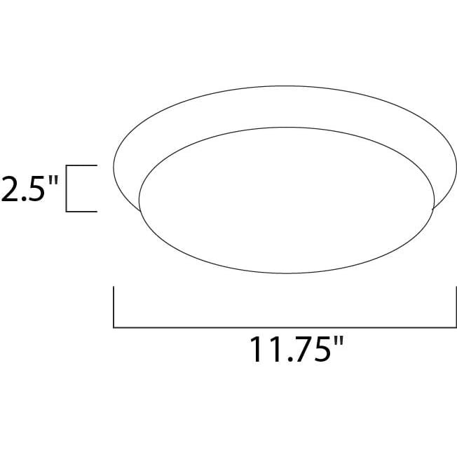 Profile EE Satin Nickel LED Flush Mount - Flushmounts