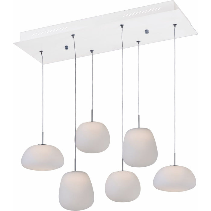 Puffs White LED Multi-Light Pendant - Pendants