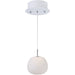Puffs White LED Single Pendant - Pendants