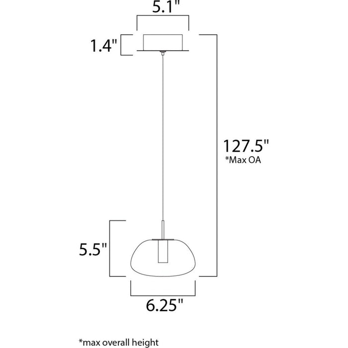 Puffs White LED Single Pendant - Pendants