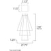 Quad Bronze LED Single Pendant - Pendants