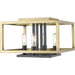 Quadra Olde Brass Bronze Flushmount | theLightShop