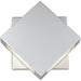 Quadrate Silver LED Outdoor Wall Sconce | theLightShop