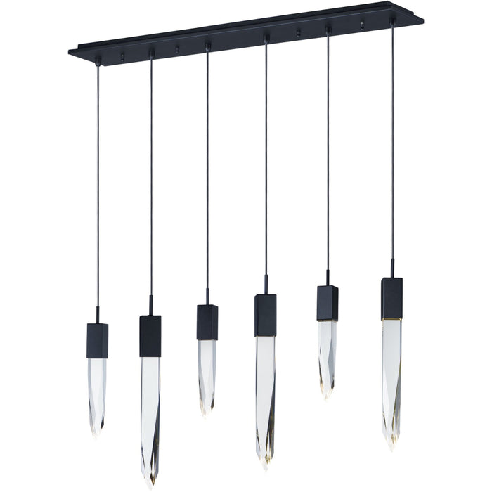Quartz Black LED Linear Pendant - Pendants