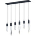 Quartz Black LED Linear Pendant - Pendants