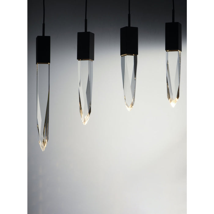 Quartz Black LED Linear Pendant - Pendants