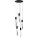 Quartz Black LED Multi-Light Pendant - Pendants