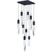 Quartz Black LED Multi-Light Pendant - Pendants