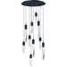 Quartz Black LED Multi-Light Pendant - Pendants