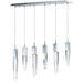 Quartz Polished Chrome LED Linear Pendant - Pendants