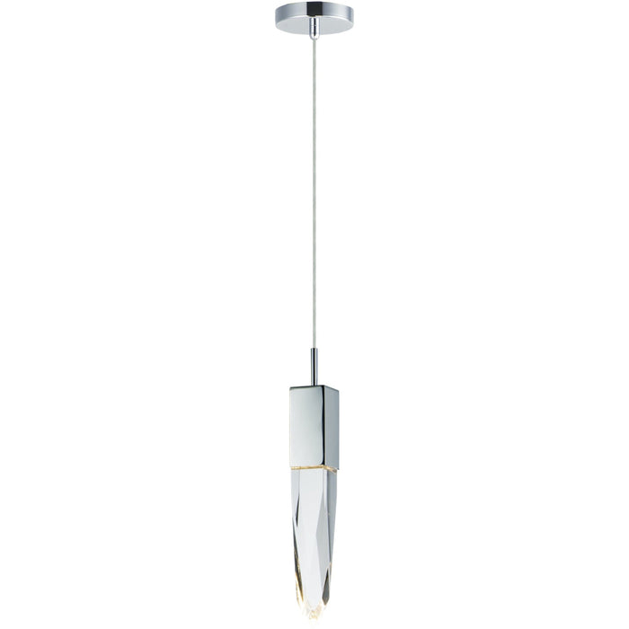 Quartz Polished Chrome LED Mini Pendant - Mini-Pendants