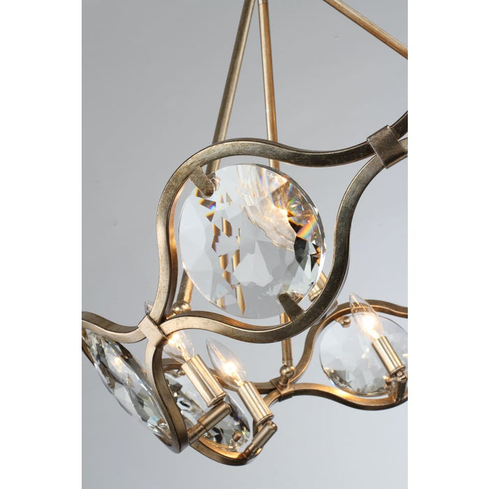 Quincy 8 Light Distressed Twilight Chandelier - Chandeliers