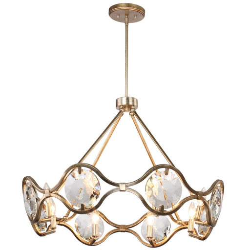Quincy 8 Light Distressed Twilight Chandelier - Chandeliers