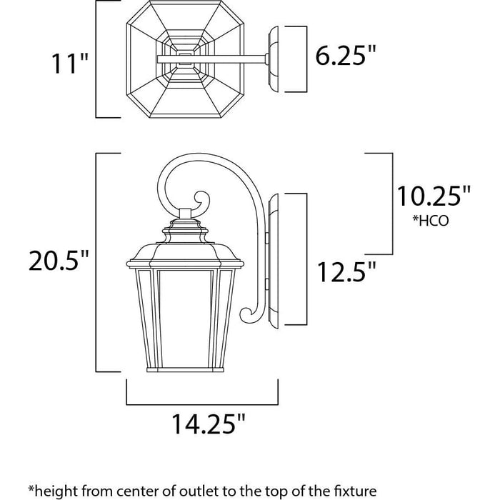 Radcliffe Black Oxide Outdoor Wall Mount - Outdoor Wall Mount