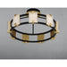 Radiant Black / Gold Leaf LED Flush Mount - Flushmounts