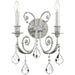 Regis 2 Light Clear Crystal Olde Silver Sconce - Wall Sconce