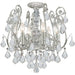 Regis 6 Light Clear Spectra Crystal Olde Silver Ceiling Mount - Ceiling Mount