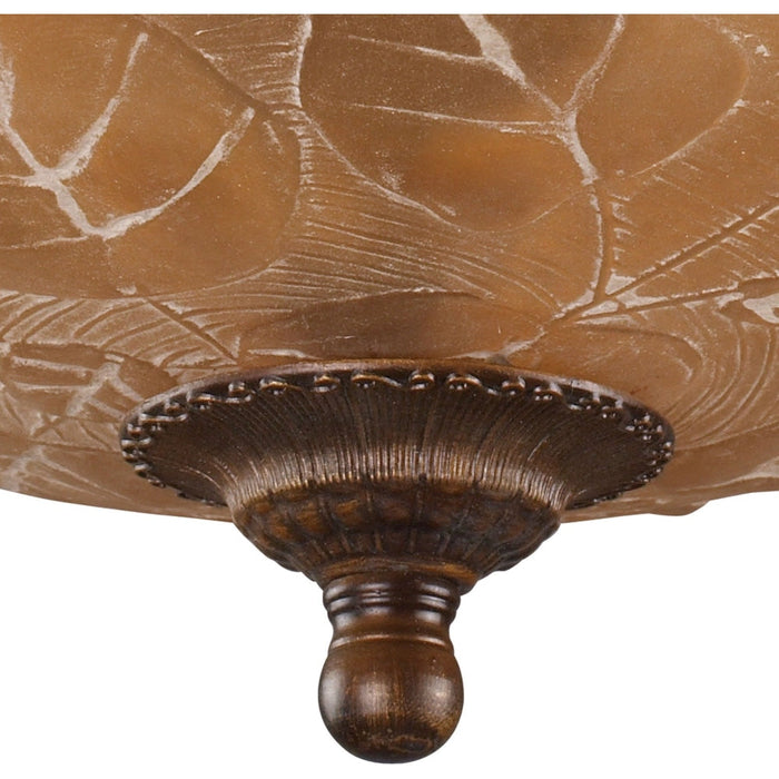 Restoration Golden Bronze Semi Flush Mount - Semi-Flushmounts