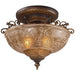 Restoration Golden Bronze Semi Flush Mount - Semi-Flushmounts