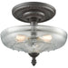 Restoration Oil Rubbed Bronze Semi Flush Mount - Semi-Flushmounts