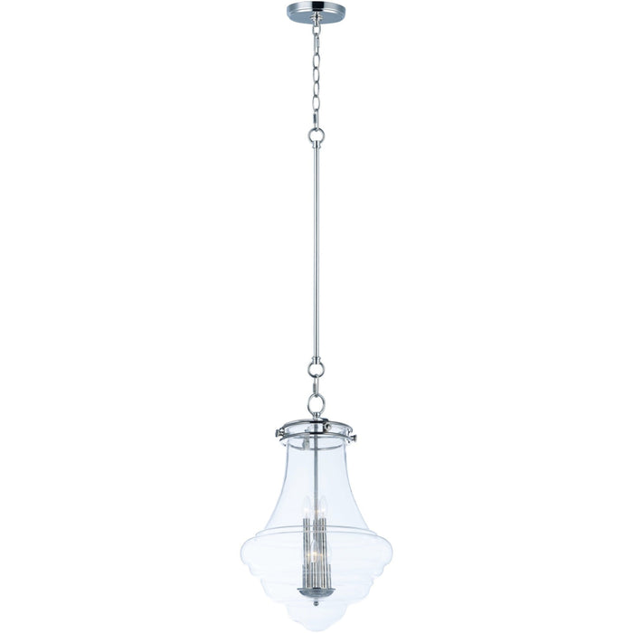 Retro Polished Nickel Single Pendant - Pendants