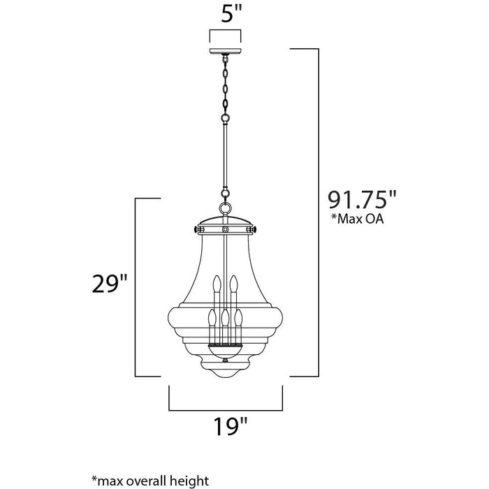 Retro Polished Nickel Single Pendant - Pendants