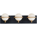 Revolve Black / Gold LED Bath Vanity - Bath Vanity