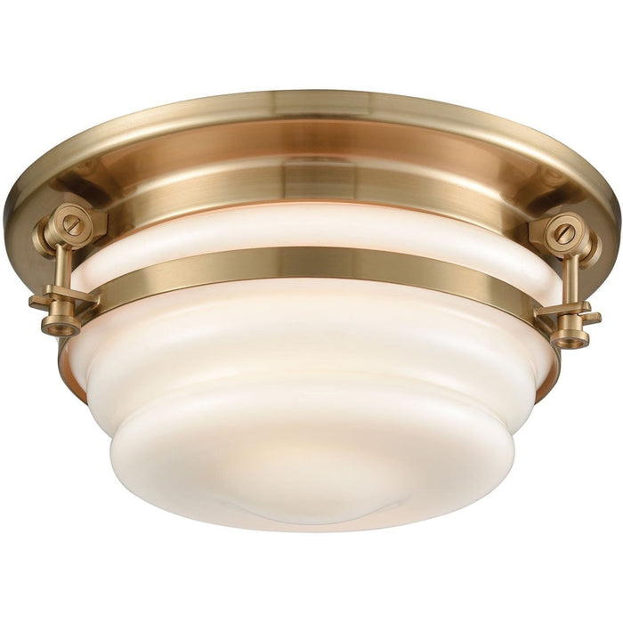 Riley Satin Brass Flush Mount - Flushmounts