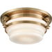 Riley Satin Brass Flush Mount - Flushmounts