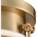 Riley Satin Brass Flush Mount - Flushmounts