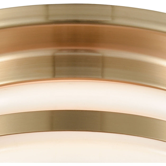 Riley Satin Brass Flush Mount - Flushmounts