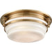 Riley Satin Brass Flush Mount - Flushmounts