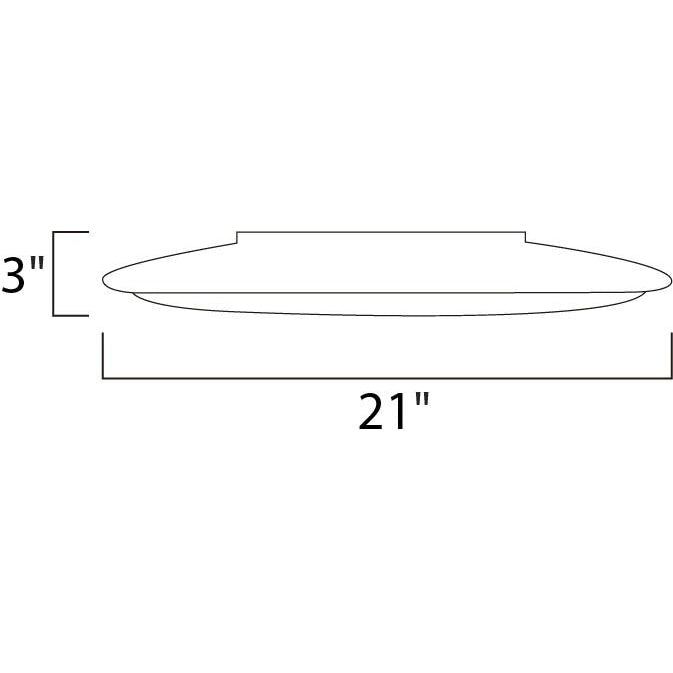 Rim EE Satin Nickel Flush Mount - Flushmounts