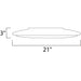 Rim EE Satin Nickel Flush Mount - Flushmounts