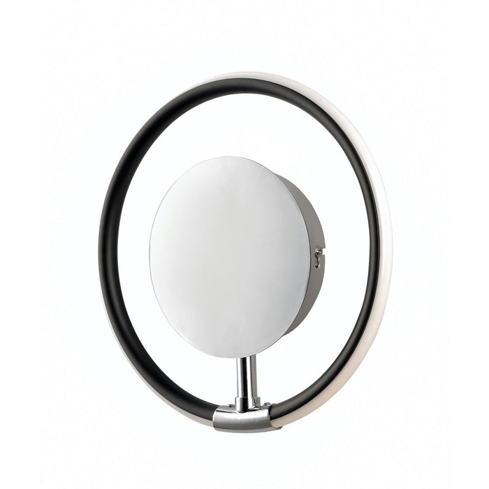 Ringer Black / Polished Chrome LED Wall Sconce - Wall Sconce