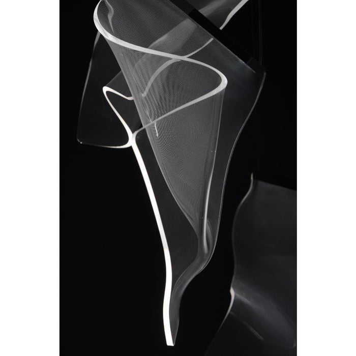 Rinkle Polished Chrome LED Multi-Light Pendant - Pendants