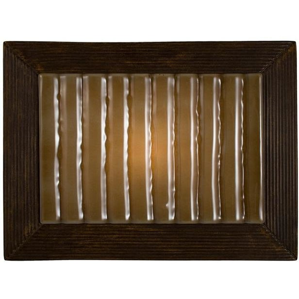 Ripple Butternut and Caramel Wall Sconce - Wall Sconce