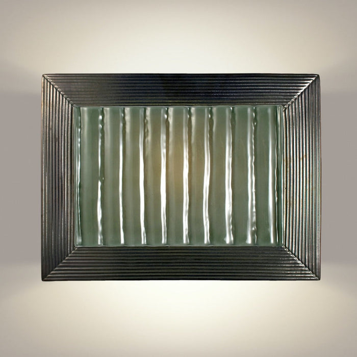 Ripple Gunmetal and Seaweed Wall Sconce - Wall Sconce