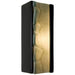River Rock Black Gloss and Seaweed Wall Sconce - Wall Sconce