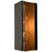 River Rock Gunmetal and Rosewood Wall Sconce - Wall Sconce
