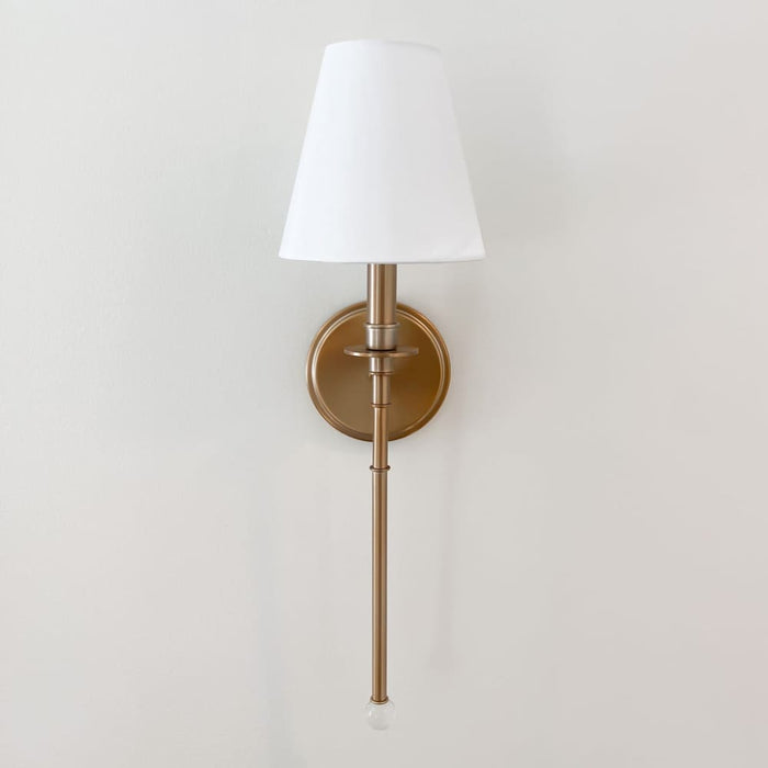 Riverdale 1 Light Aged Brass Sconce - Wall Sconces