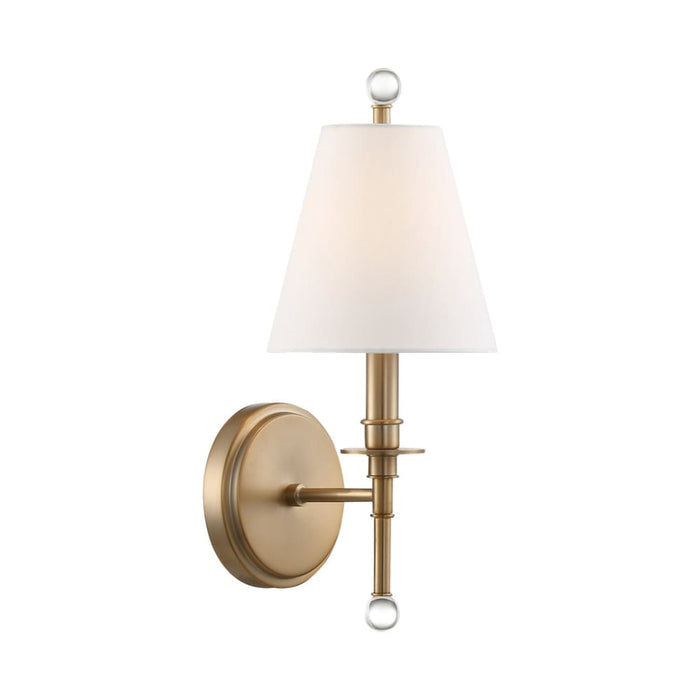 Riverdale 1 Light Aged Brass Sconce - Wall Sconces