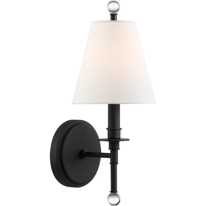Riverdale 1 Light Black Forged Sconce - Wall Sconce