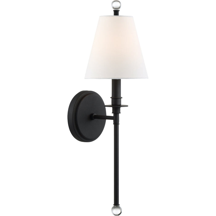 Riverdale 1 Light Black Forged Sconce - Wall Sconce