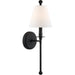 Riverdale 1 Light Black Forged Sconce - Wall Sconce