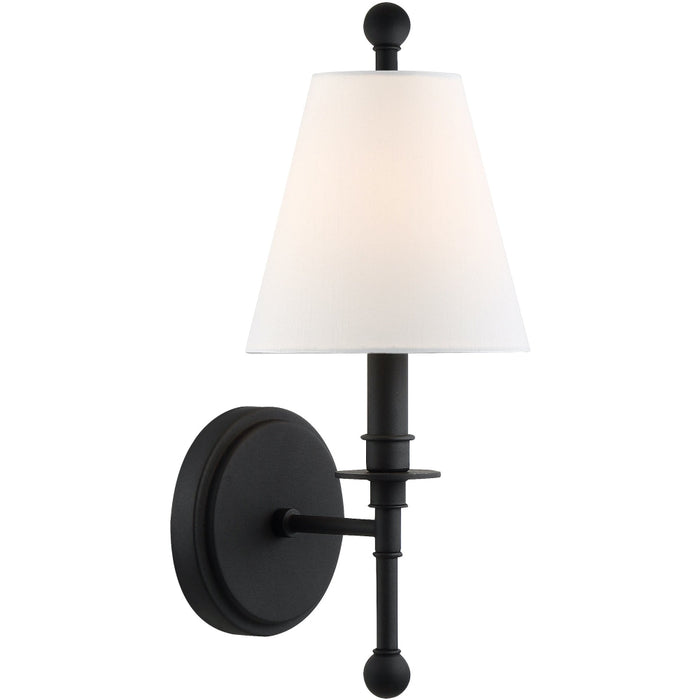 Riverdale 1 Light Black Forged Sconce - Wall Sconce