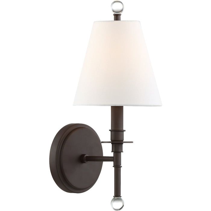 Riverdale 1 Light Dark Bronze Sconce - Wall Sconce