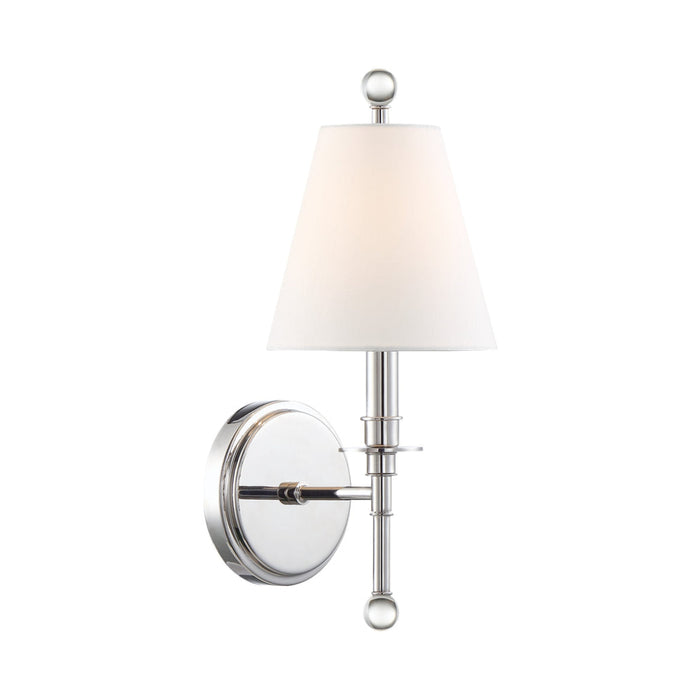 Riverdale 1 Light Polished Nickel Sconce - Wall Sconces
