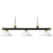 Riviera Bronze Satin Gold Island Billiard Pendant | theLightShop
