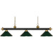 Riviera Bronze Satin Gold Island Billiard Pendant | theLightShop